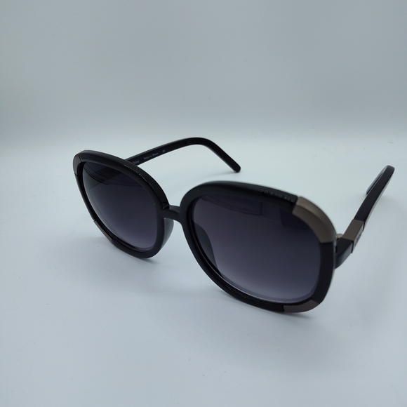 Chloe Accessories - Chloé CL 2119 C01 Black Oversized Sunglasses Made in France Designer Luxe